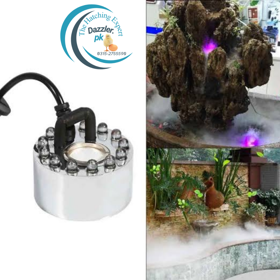 Ultrasonic Mist Maker Fogger – Fountain Ornament Atomizer & Humidifier for Water Ponds - Image 3